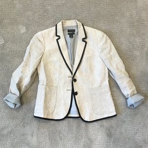 J. Crew Linen Schoolboy Blazer Size 8